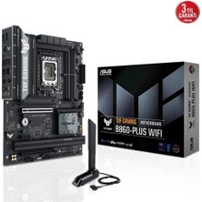 ASUS TUF GAMING B860-PLUS WIFI Intel B860 LGA1851 DDR5 8666 DP HDMI Type-C 3x M2 USB3.2 Gen 2x2 WiFi 7 + BT AURA RGB 2.5Gbit LAN ATX