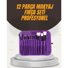 Epilons Fondöten, Allık Ve Far Uygulamalarına Uygun 12 Parça Makyaj Fırça Takımı Ergonomik Saplı