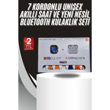 Epilons 9 Ultra Akıllı Saat 49mm 2inç Ekran 7 Kordonlu Ve Bluetooth Kulaklık