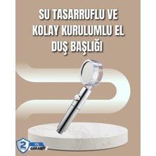 Epilons 360° Ayarlanabilir Çok Fonksiyonlu Duş Başlığı
