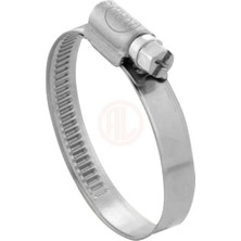 Tork Kelepçe Tork Kabartmalı Hortum Kelepçesi 9 mm W2 Aısı 430 Kalite Paslanmaz Ebat 16 - 27 mm
