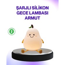 Brf Store Bascisell Şarjlı Armut Masa Lambası Renk Değiştiren LED Gece Işığı