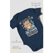 Morivo Kids Amcaya Özel Kısa Kollu Bebek Body %100 Pamuk