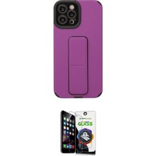 Marsilyan™- iPhone 12 Pro Max Kılıf Çekirdek Yansıma - Şeffaf Temperli Cam Ekran Koruyucu