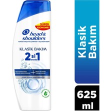 Head&Shoulders Head & Shoulders 2'si 1 Arada Klasik Bakım Kepek Şampuan 625 ml Dökülen Saçlar için Etkili Bakım
