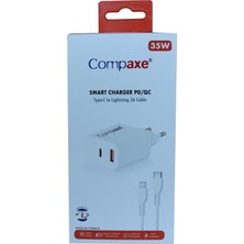 Compaxe CTA-350TI 35W 5V 3A Pd-Qc+ Type-C To Lightning Şarj Kablosu