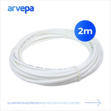 Arvepa Su Arıtma Cihazı 1/4" Premium Beyaz Hortum 2 Metre - NSF ve FDA Onaylı