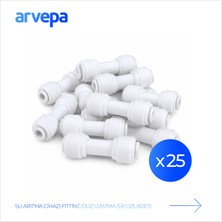Arvepa Su Arıtma Cihazı 1/4" Düz Uzatma 25 Adet - Geçmeli (Quick) Bağlantı