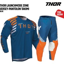 Thor Mavi Turuncu Jersey Pantolon Takımı