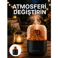 Majeur Alev Efektli Ultrasonik Difüzör – Sessiz Çalışma Yeni Nesil