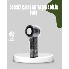 Majeur Dijital Ekranlı Şarjlı Mini Fan 100 Kademeli Hız Ayarı