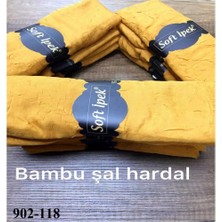 Soft İpek Soft Ipek Bambu Pamuk Şal (Hardal) 902-118