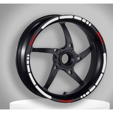 Motosev Reflektör Beyaz I Yamaha Xmax Uyumlu 1 Set Jant Şeridi