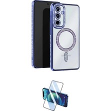 Marsilyan™- Galaxy S25 Edge Kılıf Zirve Doku Prime - Siyah 3D Antistatik Cam Ekran Koruyucu