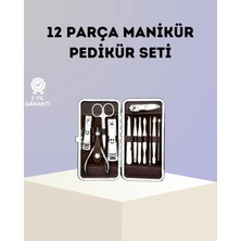 Brf Store Bascisell Paslanmaz Çelik Çok Fonksiyonlu 12 Manikür Seti