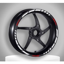Motosev Reflektör Beyaz Iı Yamaha Xmax Uyumlu 1 Set Jant Şeridi