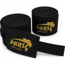 Pars 5 Metre Uzunlukta Boks Kickboks Muay Thai Bandajı Siyah Renk Standart Özellikli