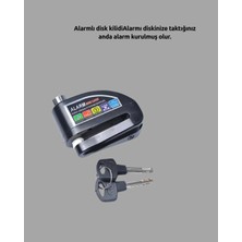Brf Store Bascisell Güvenlik Sensörlü Alarmlı Disk Kilidi Motosiklet ve Bisiklet Için