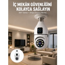 Kaufhier Tak Çalıştır Ampul Kamera – Full Hd 1080P Kablosuz Güvenlik Çözümü Yeni Nesil