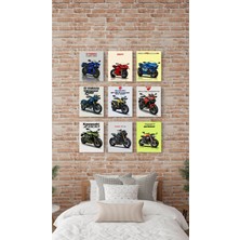 Racing,enduro,naked Motor Tablolar,katalog Tasarım,mdf Tablolar,9lu