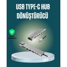Brf Store Bascisell Usb‑c Çoklu Bağlantı Merkezi – 5 Gbps, 100‑240 V, Sağlam Eloksal Tasarım