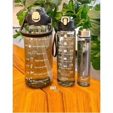 Empressco 3’lü Şeffaf Su Matara Seti, 2l, 900ML, 600ML, Spor Salonu Için