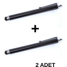ZORE Dokunmatik Kalem Universal Stylus Kalem Kapasitif Tüm Ekranlarla Uyumlu Hassas Dokunmatik Kalem Siyah 2 adet