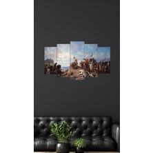 Varna Muharebesi,2.murad,simetrik Mdf Tablo,5li