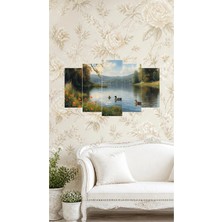 Ördekler ve Irmak,simetrik Mdf Tablo,5li