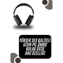 Brf Store Bascisell Kulak Üstü Kablosuz Bluetooth Kulaklık Yumuşak Süngerli Sd Kart Girişli