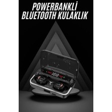Brf Store Bascisell Bluetooth Kulaklık Dijital Şarj Göstergeli Powerbankli Bass Özellikli Kablosuz Kulakiçi 5.1 Mikrofonlu