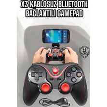 Brf Store Bascisell Game Stick Android Uyumlu Gamepad X3 Standlı Oyun Kolu Bluetooth Bağlantılı