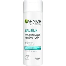 Saf & Temiz Salisilik Sivilce Izi Karşıtı Gözenek Sıkılaştırıcı Peeling Tonik // Salisilik & Niasinamid & Skualen & Aha 120 ml