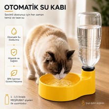 Voloyas Otomatik Kedi Su Kabı Şişe ile beslenen Su Pınarı Kedi ve Küçük Irk Köpek Suluk