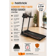 Hattrick Convert Pro-F Auto Eğimli Koşu Bandı 2,5 hp Motor Gücü 0-12 km/s Hız ve LED Gösterge