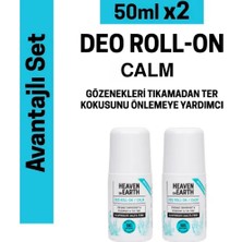 2'li Avantajlı Set Heaven On Earth Vegan %100 Doğal ve Organik Içerikli Deo Roll On Ferah/Nane Ter Koku Önleyici Etki
