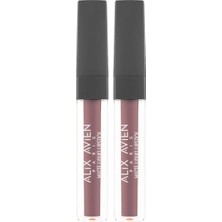 Uzun Süre Kalıcı Kadifemsi Kuruma Yapmayan Mat Likit Ruj - Lipstick 513 Dry Cranberry (2 Paketi)