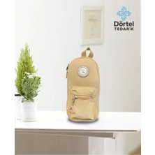 Dörtel Tedarik Elephant 2 Fermuarlı Kumaş Kalem Kutu Sarı Kalem Çantası