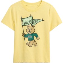 Gap Erkek Bebek Sarı Grafik Baskılı T-Shirt