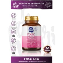 Dr. Henri Folık Asıt – L-Metılfolat, B6, B12, Iyot ve D3 30 Tablet