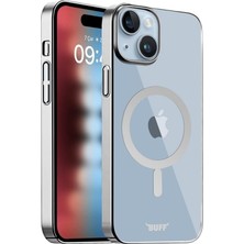 Buff iPhone 15 Magsafe Slim Fit Kılıf - Gümüş