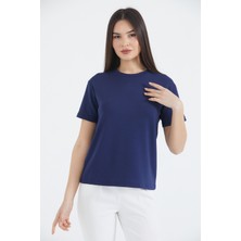 Thiff Gymwear Kadın Modal Kumaş Kısa Kolu Basic Tişört