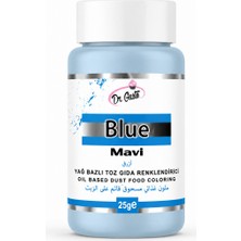 Dr. Gusto Yağ Bazlı Toz Gıda Boyası Mavi 25 gr