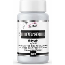 Dr. Gusto Yağ Bazlı Toz Siyah Gıda Boyası 25 gr