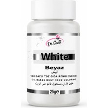 Dr. Gusto Yağ Bazlı Toz Gıda Boyası Beyaz 25 gr
