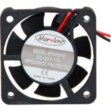 Mykablo Marxlow 40x40x10 mm 12 Volt 0.11 Amper 2 Pin Fan