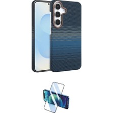 Marsilyan™- Galaxy A15 4g Kılıf Doruk Serisi - Siyah 3D Antistatik Cam Ekran Koruyucu