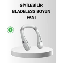 Teknodayım Giyilebilir Boyun Fanı 360° Dairesel Rüzgar ve 5 Kademeli Hız Ayarlı