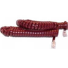Mykablo Spiral Telefon Ahize Kablosu - Bordo
