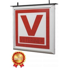 DRK PRINT Işıklı Veteriner V Tabela